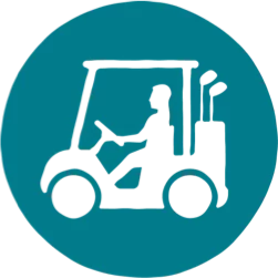 Golf buggy icon