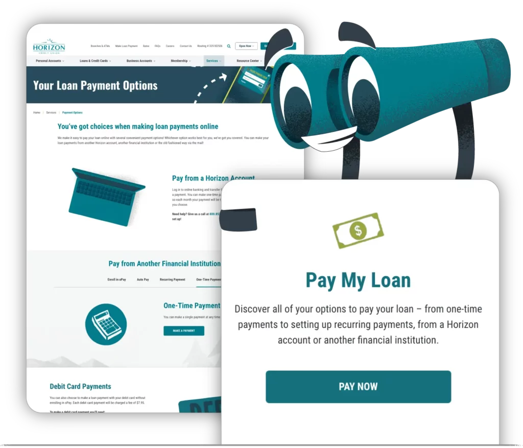 Loan payments page pictures