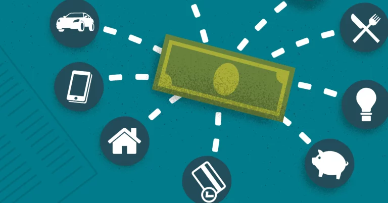 Money with icons