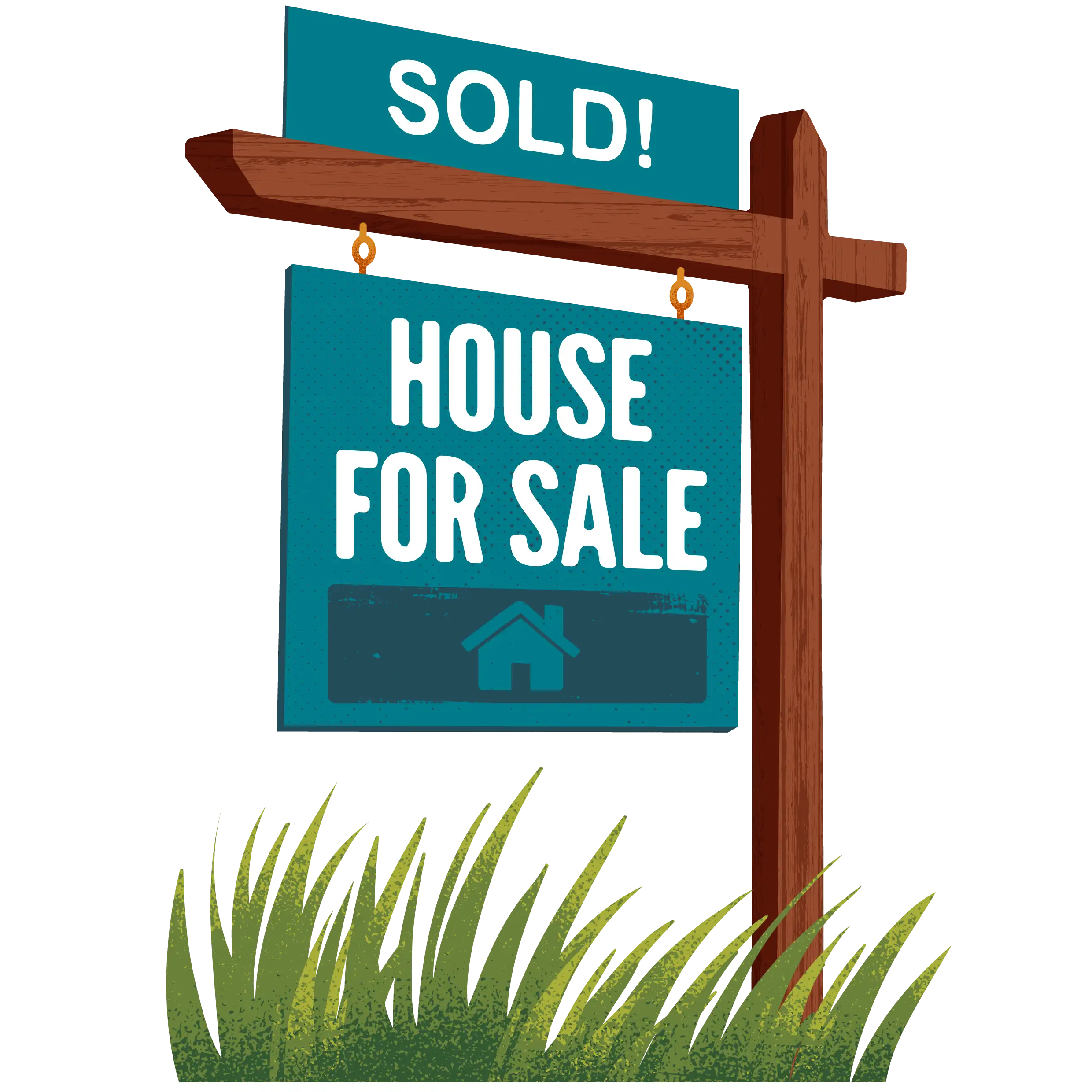 Sold home sign