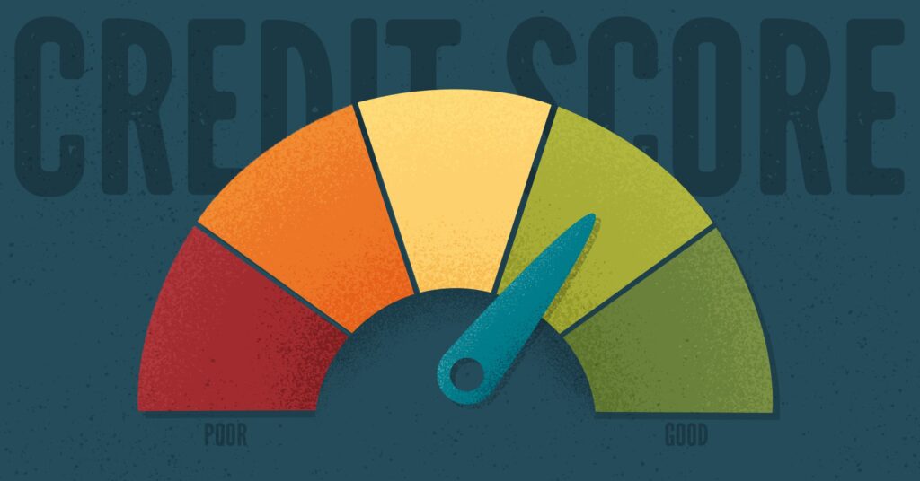 Credit score meter
