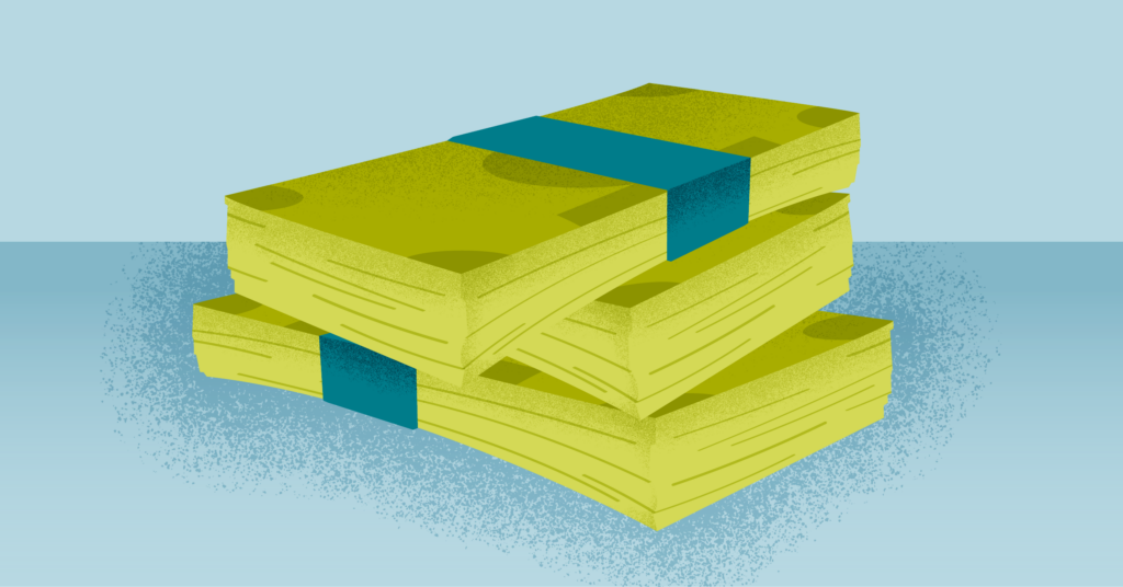 Fat stack of cash