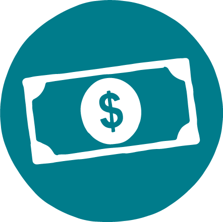 Illustration of a dollar bill icon