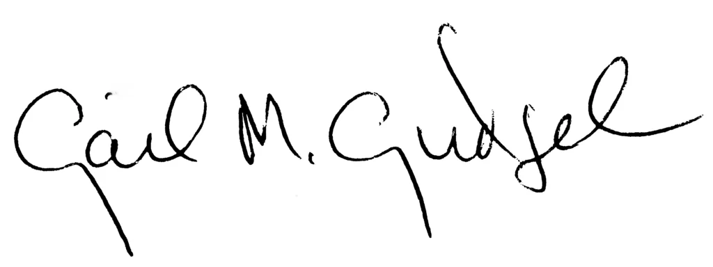 Gail Gudgel signature