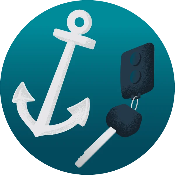 Boat anchor and RV keys