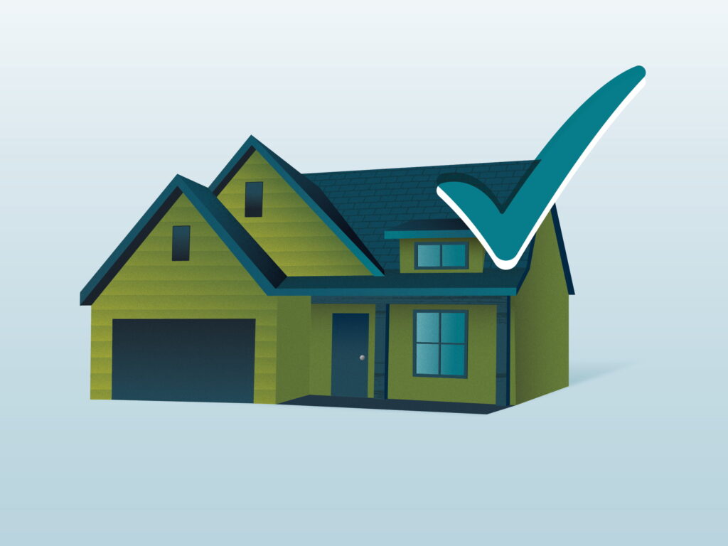 house with check mark