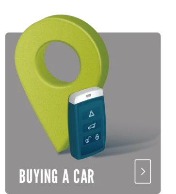 Map pinpoint buying a car