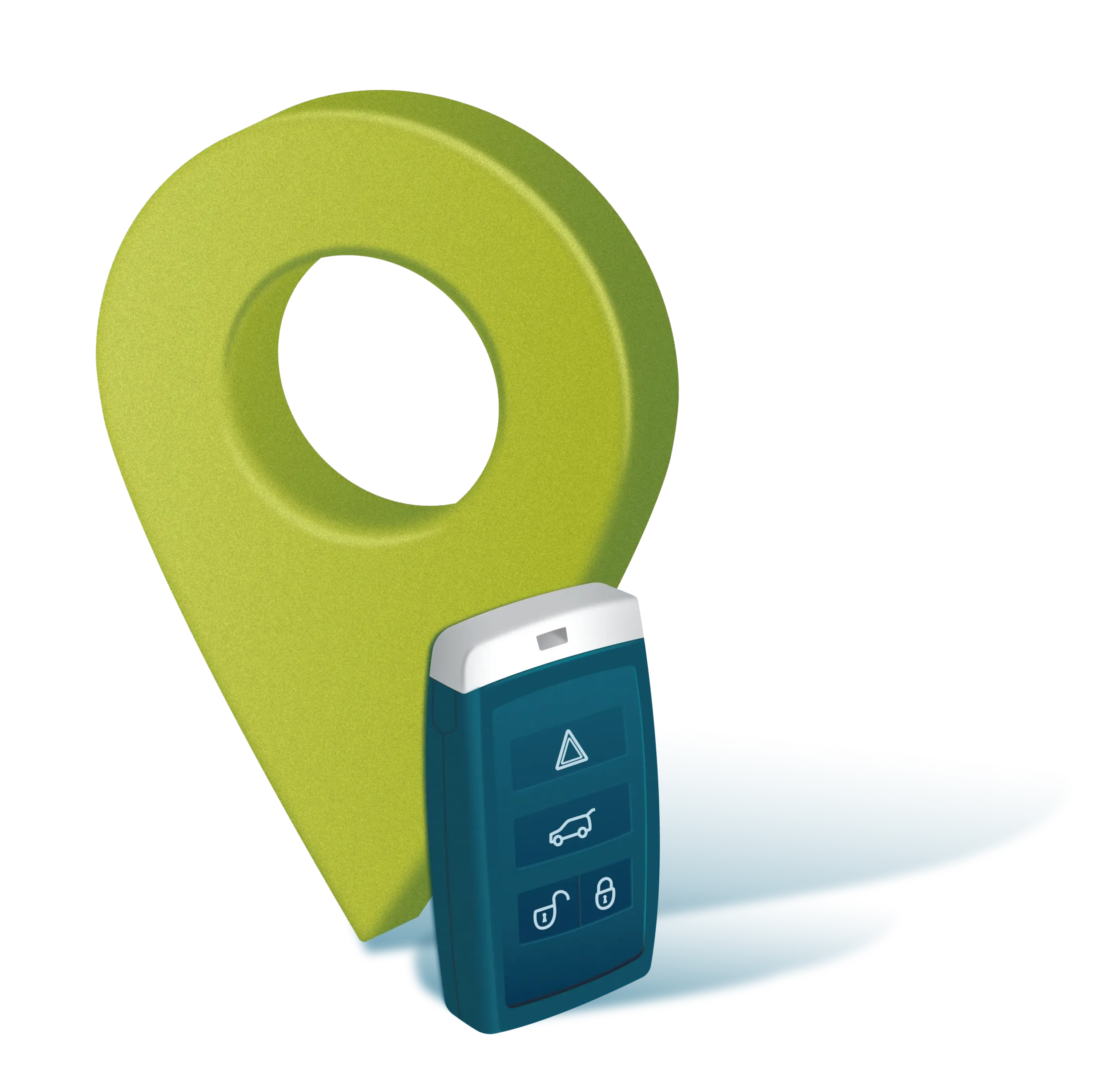 map pinpoint car keys