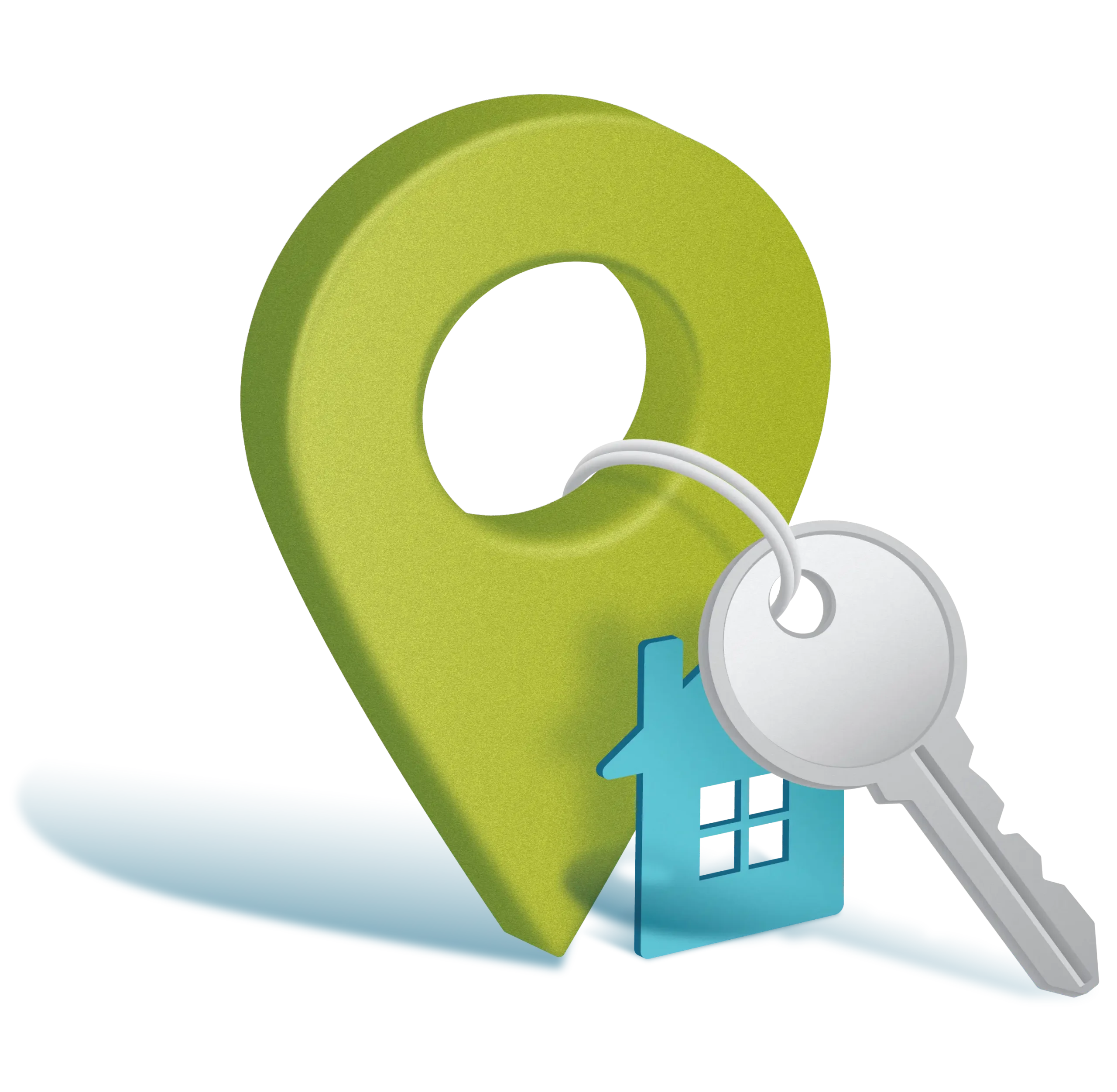 map pinpoint house keys
